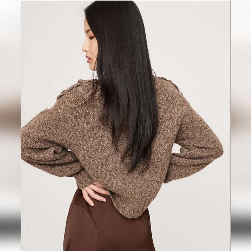 Banana Republic Marled Cashmere Merino Blend Sweater Size - Picture 2 of 5